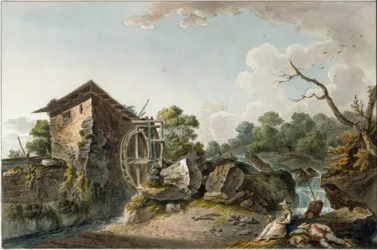 Ansicht der oberen Mühle bei Montreux