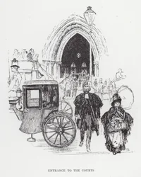 Eingang zu den Gerichten