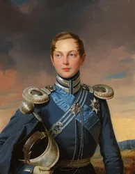 Porträt des Zarewitsch Alexander Nikolajewitsch von Russland 1818-1881