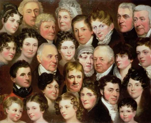Die Familie Harvey aus Norwich, ca. 1820