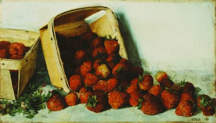 Korb mit Erdbeeren, 1883