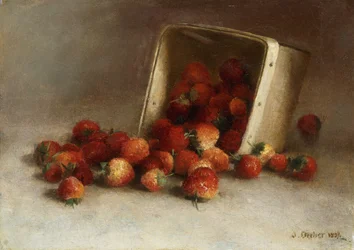 Kiste mit Erdbeeren