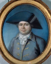 Porträt von Georges Cadoudal (1771-1804), einer der berühmtesten Chouans. Gemälde von Joseph Ducreux (1735-1802). 18. Jahrhundert. Orléans, Museum der Schönen Künste