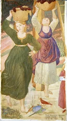 Detail aus der Trunkenheit Noahs, nach Benozzo Gozzoli