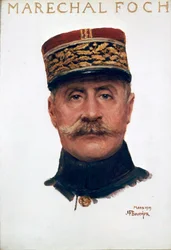 Porträt von Marschall Ferdinand Foch