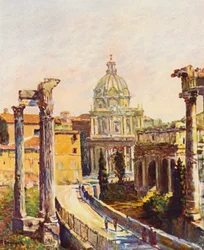 Rom: Das Forum vom Kapitol aus gesehen