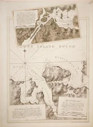 Karte von Oyster Bay und Huntington Bay, Long Island Sound