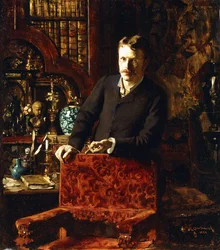 Ein Herr in einem Innenraum, 1881