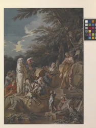 Johannes predigt in der Wüste