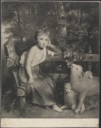 Miss Mary Palmer als "Die junge Schäferin"