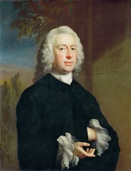 Ein unbekannter Mann in Schwarz, 1735