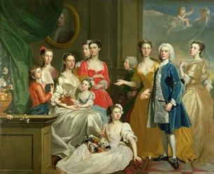 Die Familie von Eldred Lancelot-Lee, 1736