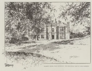 Dalmeny House, in der Nähe von Edinburgh, der Midlothian-Sitz von Lord Rosebery