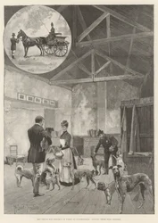 Der Prinz und die Prinzessin von Wales in Sandringham, beim Besuch ihrer Hundeküche