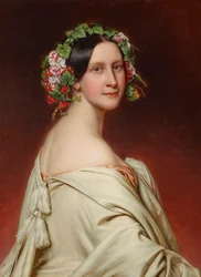 Porträt der Schauspielerin Charlotte von Hagn 1809-1891, 1850