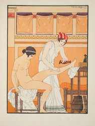 Und salbe es mit duftender Rose, Illustration aus „Die Werke des Hippokrates“, 1934