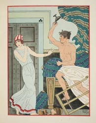 Cholerische Wut, Illustration aus „Die Werke des Hippokrates“, 1934