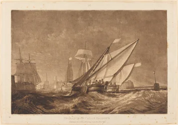 Einfahrt in den Hafen von Calais