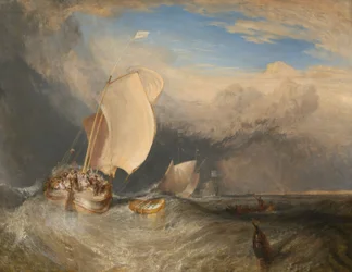 Fischerboote mit Händlern, die um Fisch feilschen