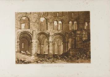 Holy Island Cathedral, Platte 11 aus Liber Studiorum