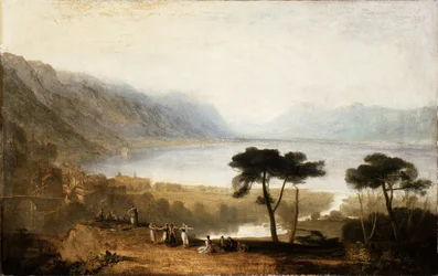 Der Genfersee von Montreux aus