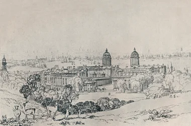London vom Greenwich Park, ca. 1809, 1923