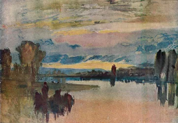 Am See in Petworth - Abend, 1909