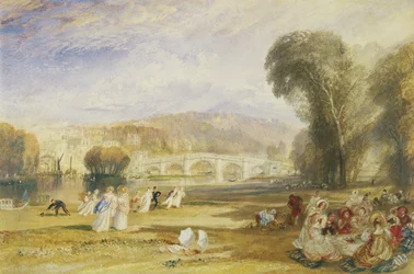 Richmond Hill und Brücke, Surrey, ca. 1831