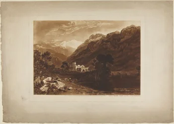 Szene in den Alpen