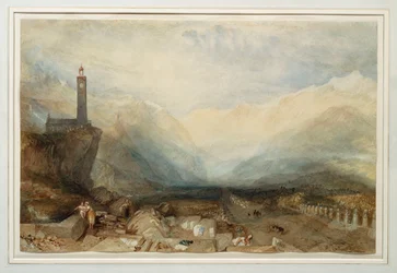 Der Splügenpass, ca. 1842-43
