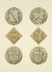 Wappen auf Grabsteinen in der St. Thomas Kirche