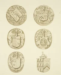Wappen auf Grabsteinen in der St. Mary Redcliffe
