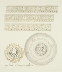 Details der Mazer-Schale und Tazza