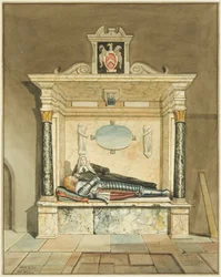 Denkmal von Lady Throkmorton in St. Mark