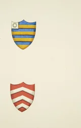 Monumentale Wappen, darunter eines von Thomas Holmes, in der Christ Church