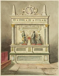 Denkmal von Sir Charles Somerset, seiner Frau und Tochter, in St. James