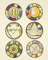 Buntglasfenster in den Nord- und Ostfenstern, Nordquerhaus von St. Mary Redcliffe