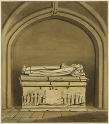 Grab von Thomas Rowley und seiner Frau in der Krypta der St John