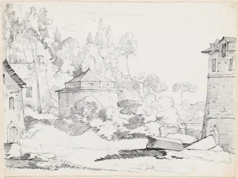 Landschaft mit der Kirche San Teodoro