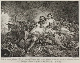 Lot und seine Töchter, 1748