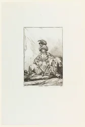 Sultane Noire (Die schwarze Sultanin), Platte 28 aus der Serie Caravanne du Sultan à la Mecque