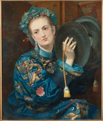 Eine Frau in orientalischem Kostüm, 1866