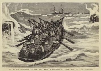 Eine Künstlerpilgerreise ins Heilige Land, X, Landung in Jaffa, der Felsen von Andromeda