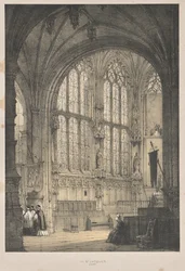 Architektur des Mittelalters: In St. Jacques, Dieppe, Ostende, Innenansicht