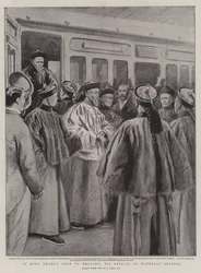 Li Hung Changs Besuch in England, seine Ankunft am Waterloo-Bahnhof