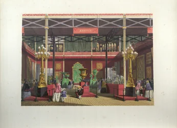 Russische Ausstellung im Inneren während der Großen Ausstellung 1851