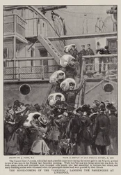 Die Heimkehr der Pavonia, Landung der Passagiere in Liverpool