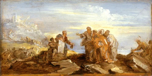 Szene aus der antiken Geschichte, ca. 1680-90