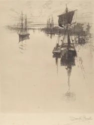 Unter der Chestnut St. Brücke, Philadelphia, 1884