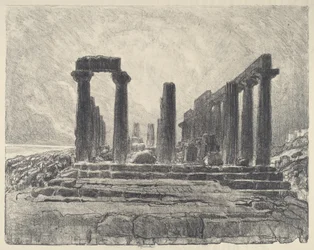 Säulen des Tempels der Juno, Girgenti, 1913